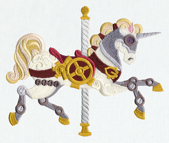 Steampunk Carousel - Unicorn