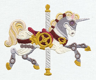 Steampunk Carousel - Unicorn