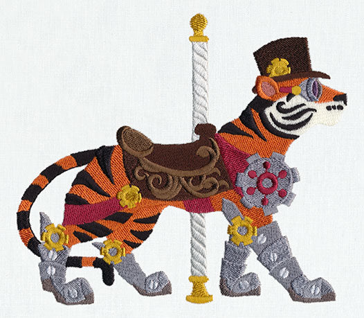 Steampunk Carousel - Tiger