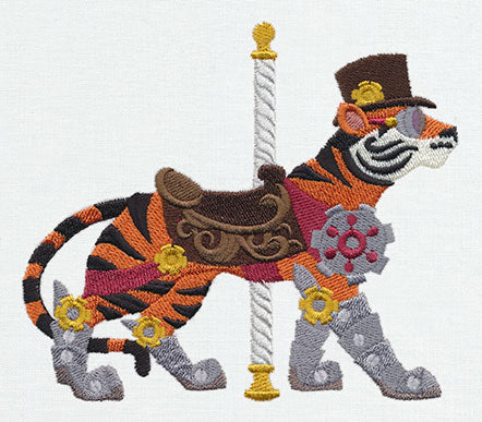 Steampunk Carousel - Tiger