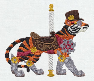 Steampunk Carousel - Tiger