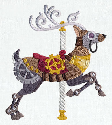 Steampunk Carousel - Deer