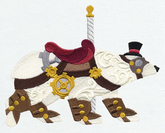 Steampunk Carousel - Polar Bear
