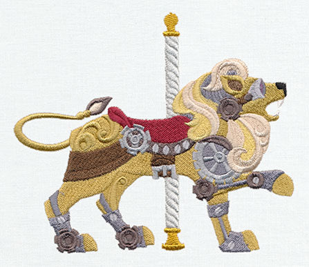 Steampunk Carousel - Lion