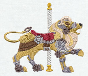 Steampunk Carousel - Lion