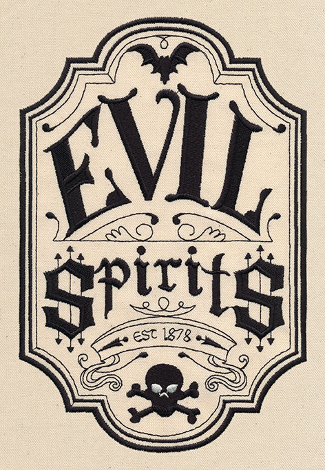 Evil Spirits Apothecary Label
