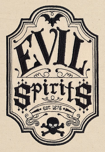 Evil Spirits Apothecary Label
