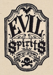 Evil Spirits Apothecary Label