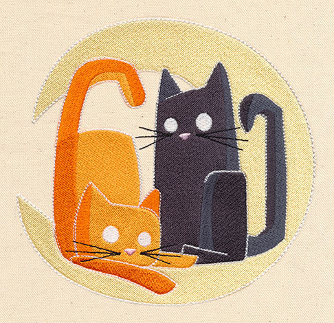 Crescent Moon Kitties