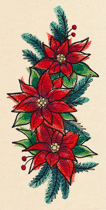 Painted Poinsettias