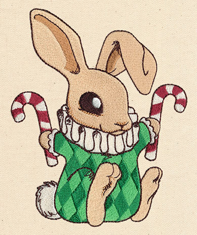 Vintage Baby Christmas Bunny