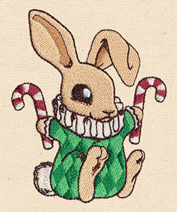 Vintage Baby Christmas Bunny