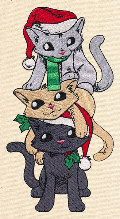 Vintage Christmas Kittens