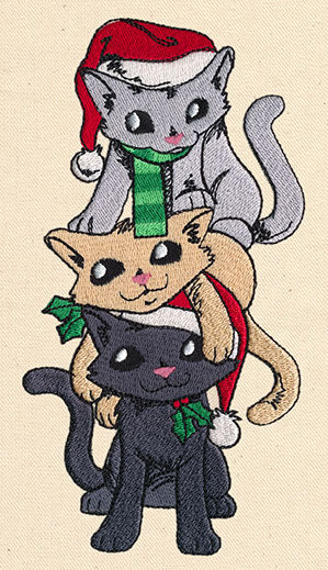Vintage Christmas Kittens