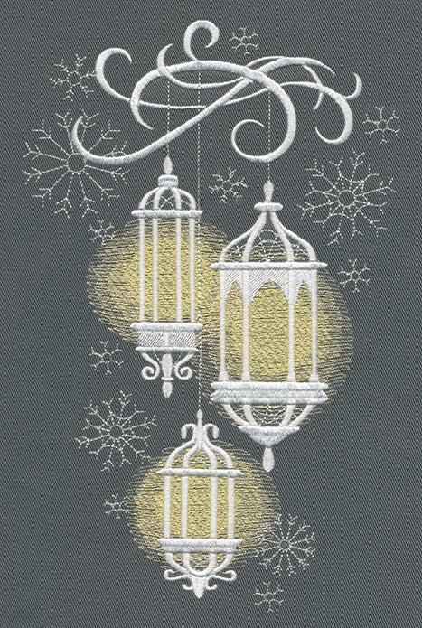 Lanterns in the Snow