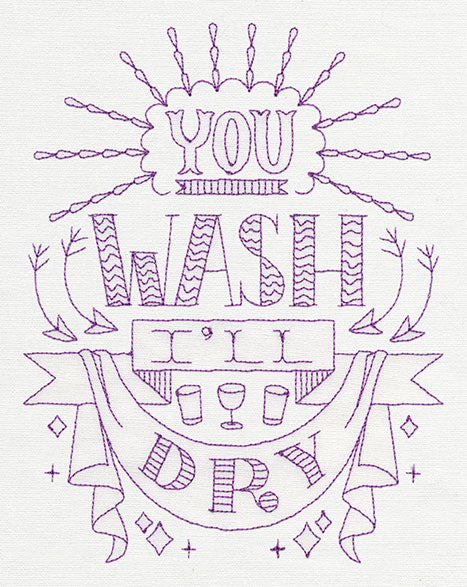 Kitchen Stitchin' - You Wash I'll Dry