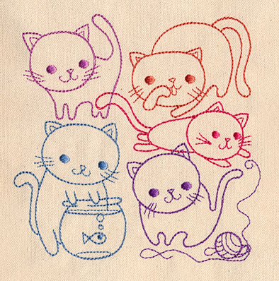 Curious Kitties Collage