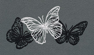 Flight & Dark Butterflies - Horizontal Border