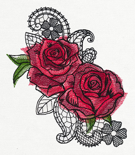 Ravishing Painted Roses