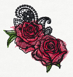 Ravishing Painted Roses