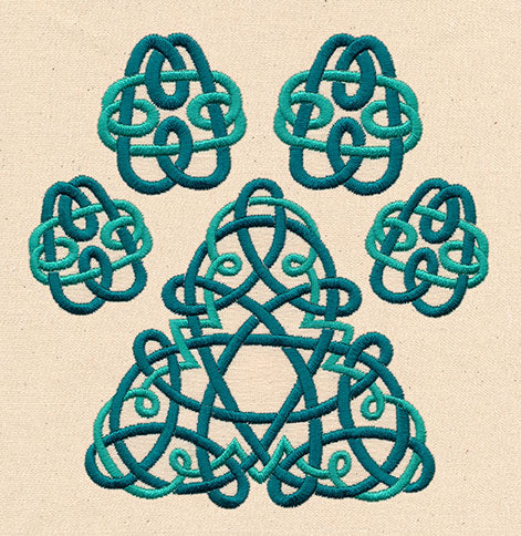 Celtic Knotwork Pawprint