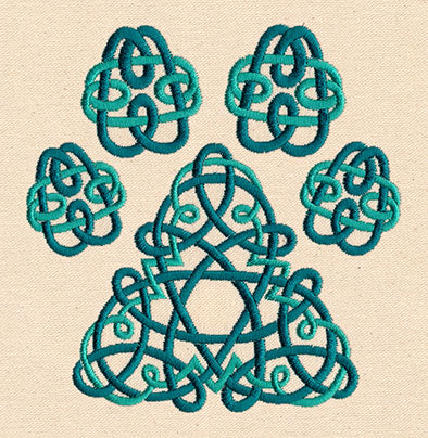 Celtic Knotwork Pawprint