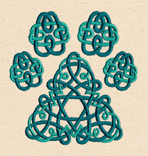 Celtic Knotwork Pawprint