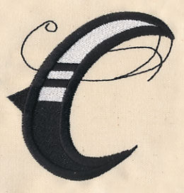 Inked Letter C