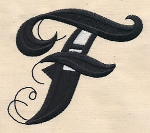 Inked Letter F