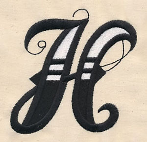 Inked Letter H
