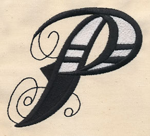 Inked Letter P