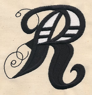 Inked Letter R