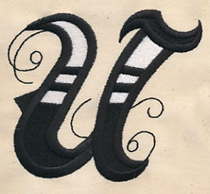 Inked Letter U