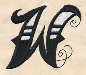 Inked Letter W