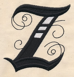 Inked Letter Z