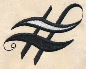 Inked Punctuation - Number Sign