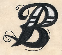 Inked Letter B