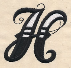 Inked Letter H