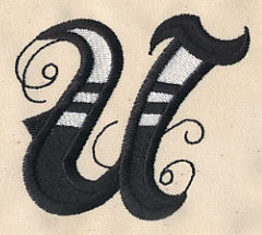 Inked Letter U