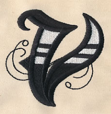 Inked Letter V