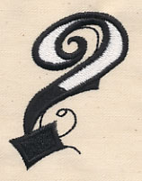 Inked Punctuation - Question Mark