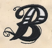 Inked Letter B