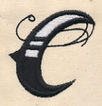 Inked Letter C