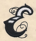 Inked Letter E