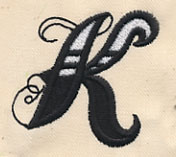 Inked Letter K