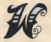 Inked Letter W