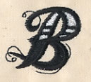Inked Letter B