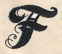 Inked Letter F
