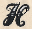 Inked Letter H
