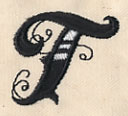 Inked Letter T